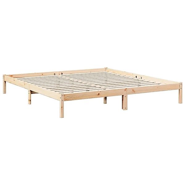 vidaXL Massivholzbett Extra Lang ohne Matratze 200x210 cm Kiefernholz 85241 günstig online kaufen