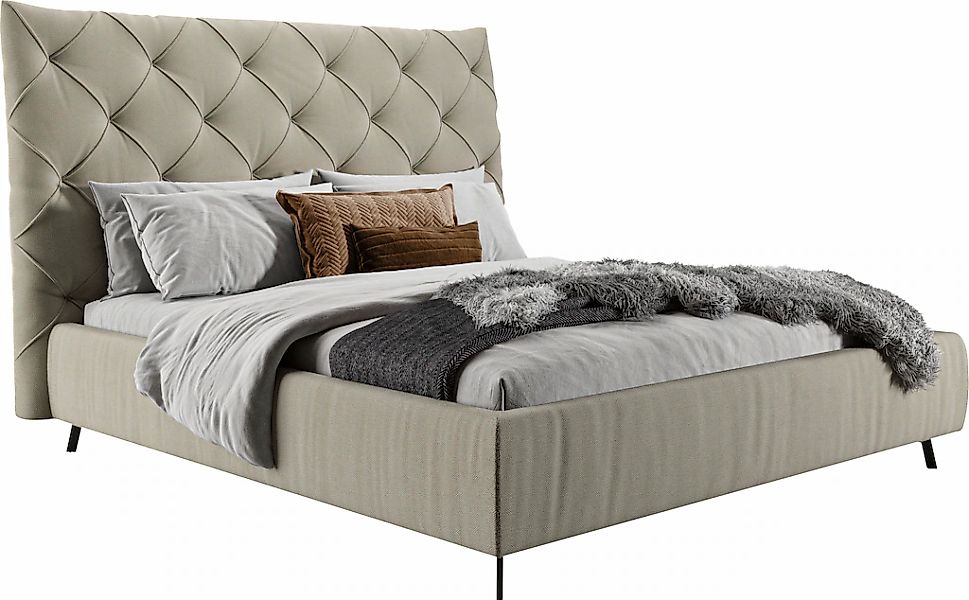 Home affaire Polsterbett "Maxime, in 4 Breiten bis 200cm, auch in Leder" Ko günstig online kaufen