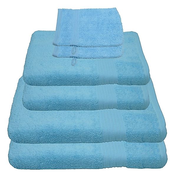 Julie Julsen Handtücher 6-Handtücher-Hellblau, Baumwolle (6-St) günstig online kaufen