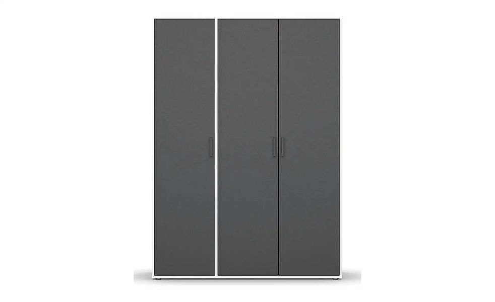 Drehtürenschrank  Yarm ¦ weiß ¦ Maße (cm): B: 140 H: 194 Schränke > Kleider günstig online kaufen