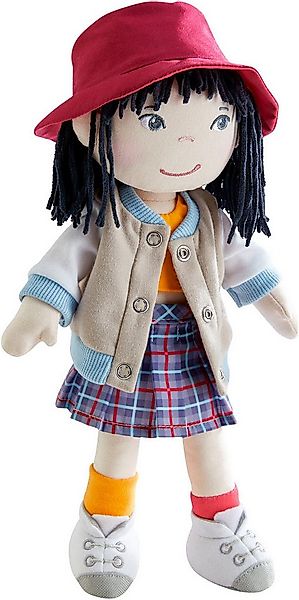 Haba Stoffpuppe Yuki, Mit Top, Sweatjacke und Hut günstig online kaufen
