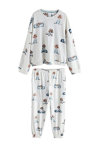 Next Pyjama Langärmeliger Pyjama aus Baumwolle (2 tlg) günstig online kaufen