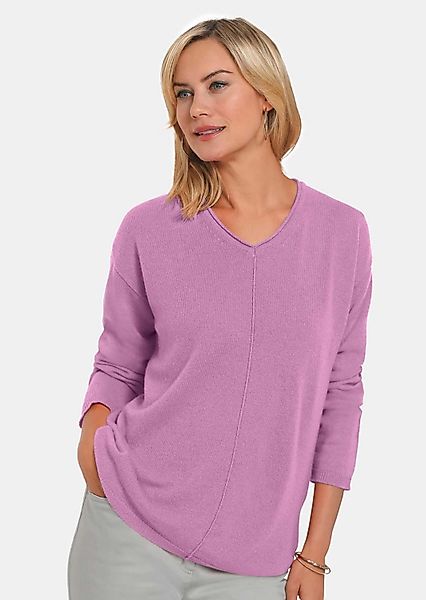 GOLDNER Strickpullover Kurzgröße: Kaschmirpullover mit V-Ausschnitt günstig online kaufen