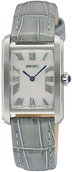 Seiko Quarzuhr SWR099P1, Armbanduhr, Damenuhr, Lederarmband, analog, Perlmu günstig online kaufen