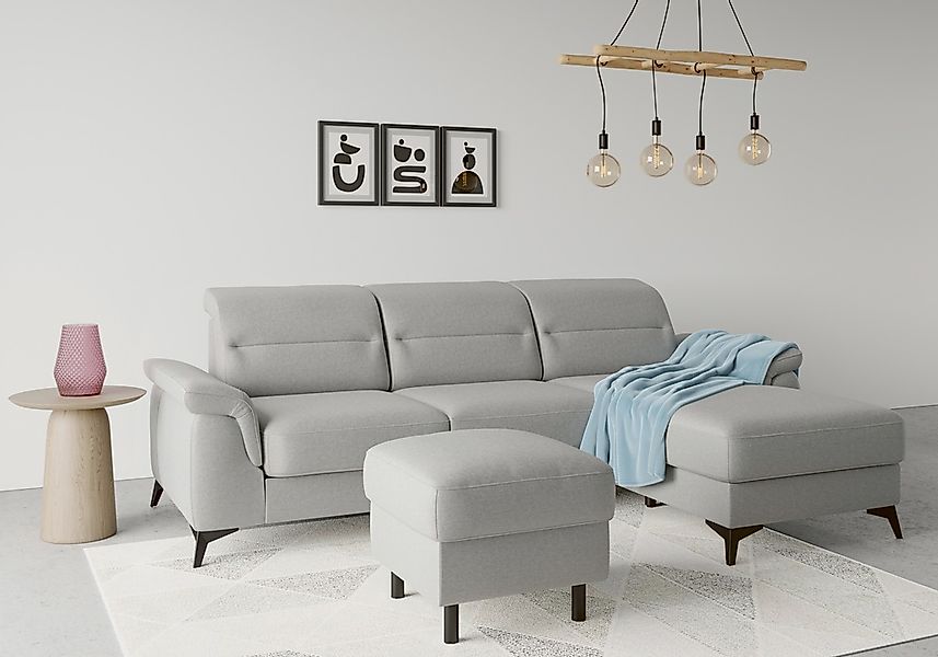 sit&more Ecksofa "Sinatra L-Form" mit Recamiere, optional mit Kopfteilverst günstig online kaufen