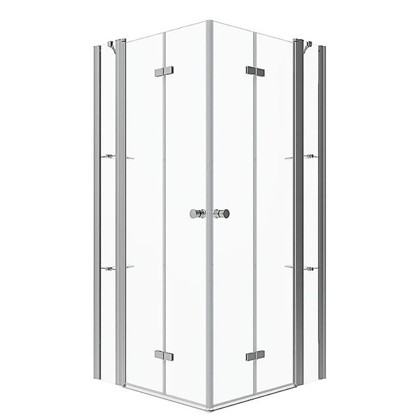 Aquabatos Rechteck Duschkabine Falttüren Eckdusche Glas Duschabtrennung 90 günstig online kaufen
