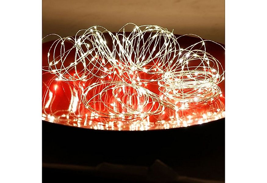 New Home Lichterkette LED-Drahtlichterkette mit Timer 21,9m 200 Micro-LEDs günstig online kaufen