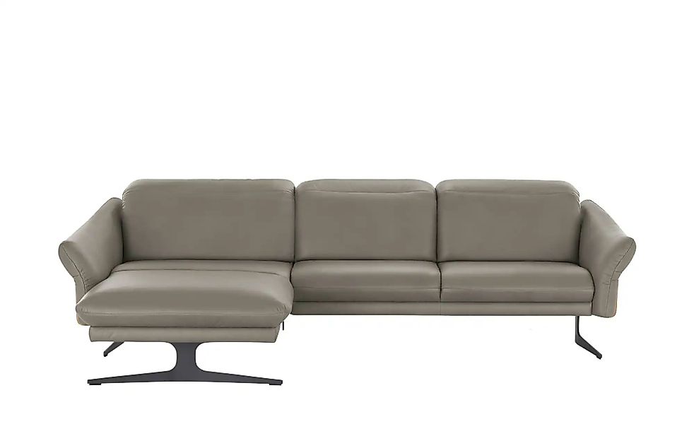himolla Ecksofa Leder 1059 ¦ grau ¦ Maße (cm): B: 284 H: 83 T: 179.0 Polste günstig online kaufen