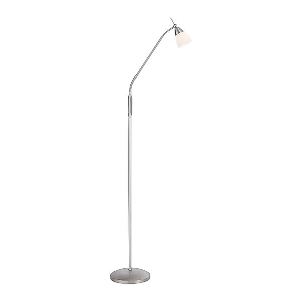 Paul Neuhaus Stehleuchte Pino, silber, 163 cm, dimmbar, G9 günstig online kaufen