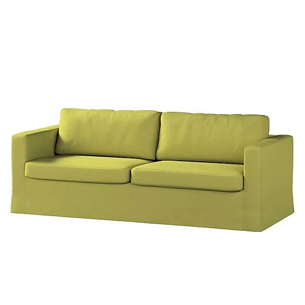 Bezug für Karlstad 3-Sitzer Sofa nicht ausklappbar, lang, limone, Bezug für günstig online kaufen