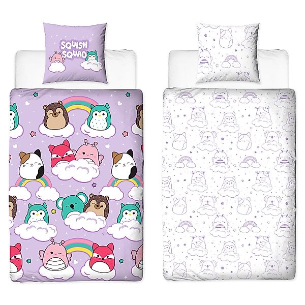Familando Kinderbettwäsche Squishmallows 135x200 80x80 cm günstig online kaufen