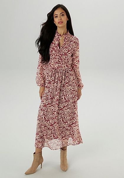 Aniston SELECTED Maxikleid mit aufwendiger und dekorativer Biesenverarbeitu günstig online kaufen