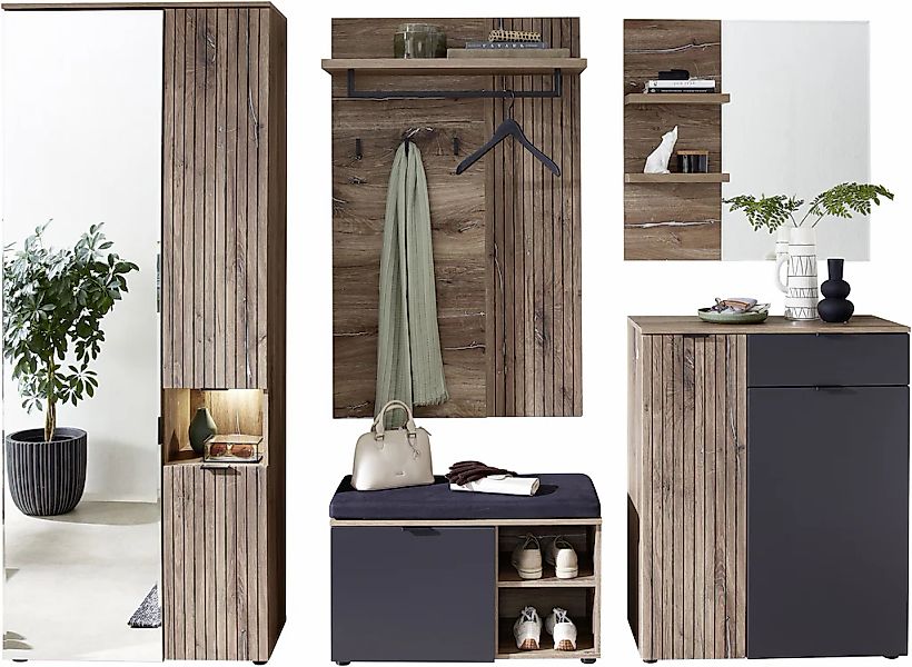 Innostyle Garderobenschrank "LINEA Garderoben Set,besteht aus 5 Typen, 266x günstig online kaufen