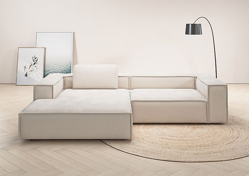 Home affaire Ecksofa "Watertown, modernes XXL L-Form, 306 cm breit" Großzüg günstig online kaufen