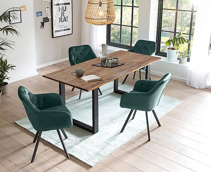 SalesFever Essgruppe, (Set, 5 tlg.), Stühle mit 360 Drehplatte unter der Si günstig online kaufen