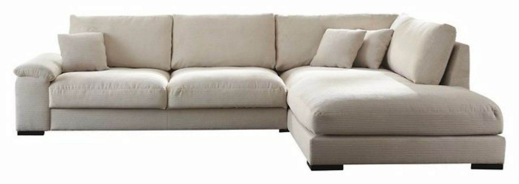 Iwaniccy Sofa ANGEL, B 333 cm, Creme, Cord, Metallfüße, Schaumstoffpolsteru günstig online kaufen