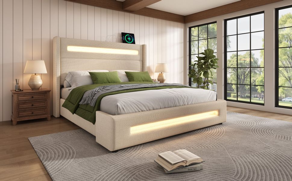 Flieks Polsterbett, Hydraulisches Stauraumbett 140x200cm mit günstig online kaufen