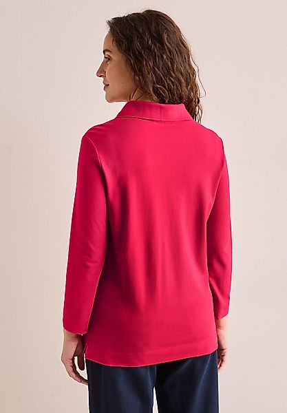 CECIL Langarm-Poloshirt - Piquée Poloshirt - Stilvolles Damen-Poloshirt günstig online kaufen