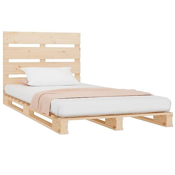 vidaXL Bett Massivholzbett ohne Matratze 100x200 cm Kiefernholz günstig online kaufen