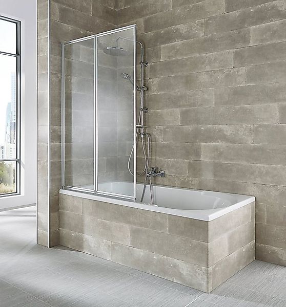 welltime Badewannenaufsatz Nassau, Einscheibensicherheitsglas, (2 tlg), Kom günstig online kaufen