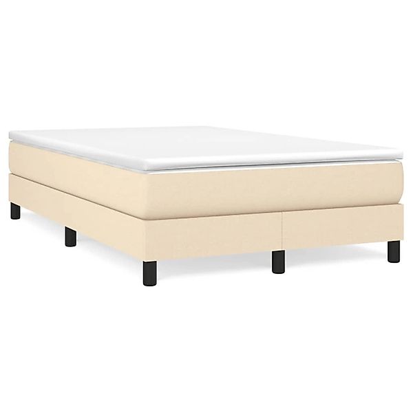 vidaXL Boxspringbett Creme 120x200 cm Stoff1370825 günstig online kaufen