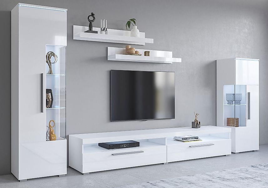 INOSIGN Wohnwand "India,Breite 290cm moderne Mediawand ohne Beleuchtung", ( günstig online kaufen