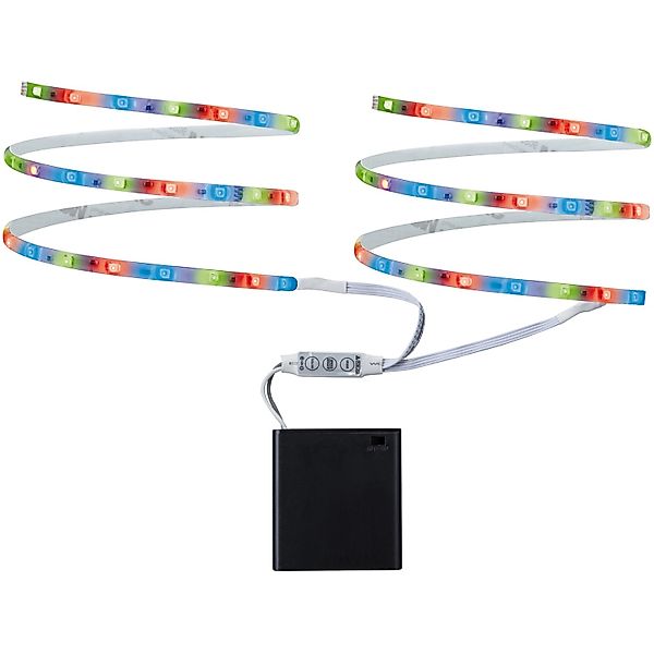 Paulmann LED-Streifen Function Mobil Strip 2x80cm RGB 1,2W 9V 6LR61 Weiß Me günstig online kaufen