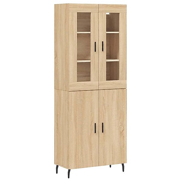 vidaXL Highboard Sonoma-Eiche 69,5x34x180 cm Holzwerkstoff 3198228 günstig online kaufen