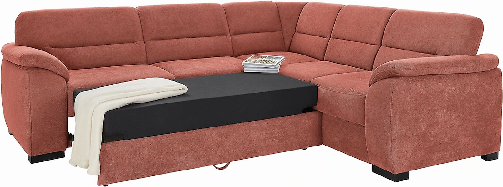 sit&more Ecksofa "Montego L-Form", wahlweise mit Bettfunktion und Schubkast günstig online kaufen