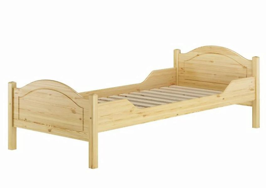 Erst-Holz® Massivholz-Einzelbett Kiefer mit Rollrost 90x200 natur Gr. 90 x günstig online kaufen