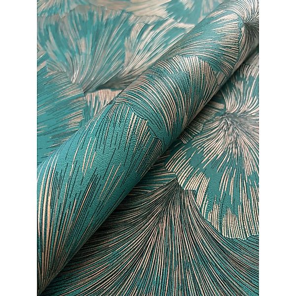 Newroom Vliestapete Neriah Petrol Dschungel Modern FSC® günstig online kaufen