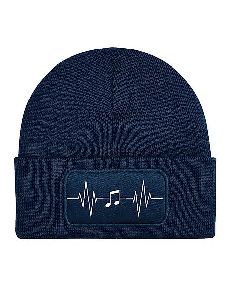 Youth Designz Beanie Heart Beat Music Singen Musikaliasch Unisex Beanie Müt günstig online kaufen