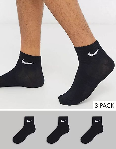Nike Training – Schwarze Söckchen im 3er-Pack günstig online kaufen