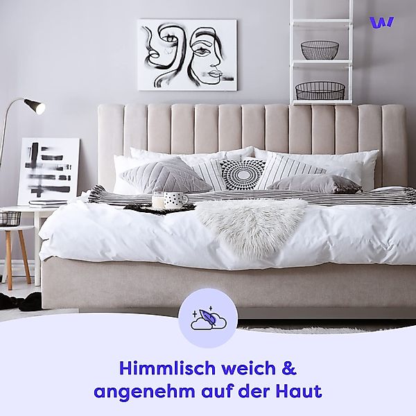 Wolkenfeld Bettwäsche "Renforcé Bettwäsche Baumwolle - Natürlich weiches Sc günstig online kaufen