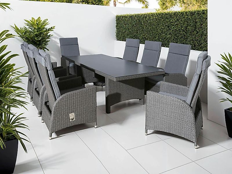 KONIFERA Garten-Essgruppe ""Newcastle"" Set, 8 Sessel, Rückenlehne verstell günstig online kaufen