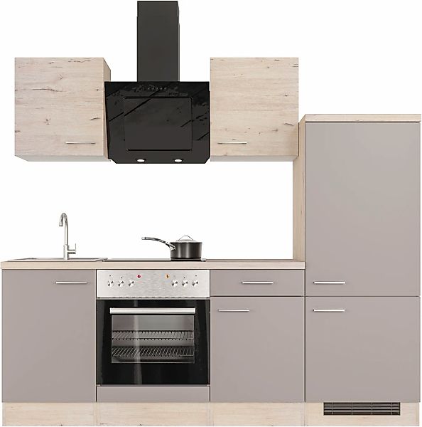 Flex-Well Küchenzeile "Riva", mit E-Geräten, Breite 220 cm, in vielen Farbv günstig online kaufen
