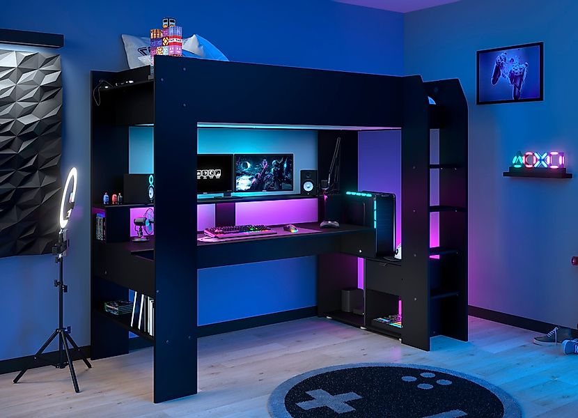 Parisot Hochbett Gaming Hochbett "Online 1" günstig online kaufen