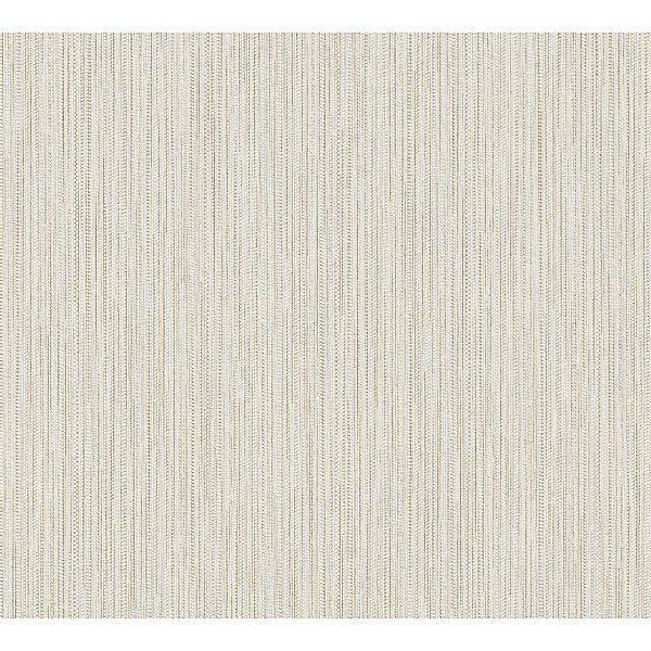 A.S. Création Vliestapete Streifen Weiß-Gold FSC® günstig online kaufen