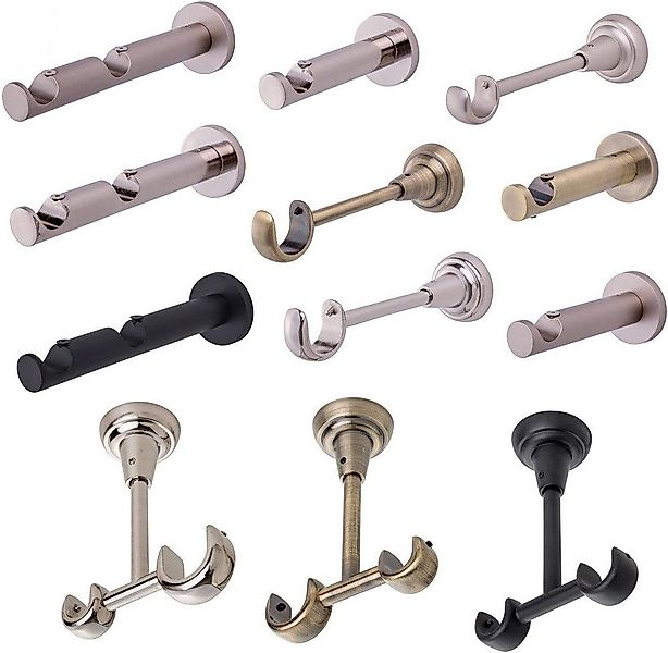 MDEKOR Gardinenstangenhalter für Gardinenstange 19 mm, Wandträger 2-läufig günstig online kaufen