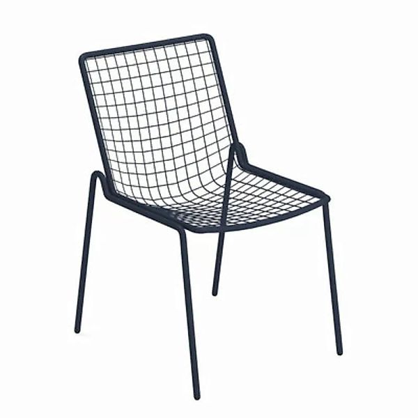 Stapelbarer Stuhl Rio R50 metall blau / Metall - Emu - Blau günstig online kaufen