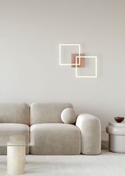 my home LED Deckenleuchte »ANTJE, Deckenlampe, schwenkbare LED-Rechtecke« L günstig online kaufen