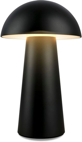 LED-Akku-Tischleuchte Fungo Mini, schwarz, Touch, Kunststoff günstig online kaufen