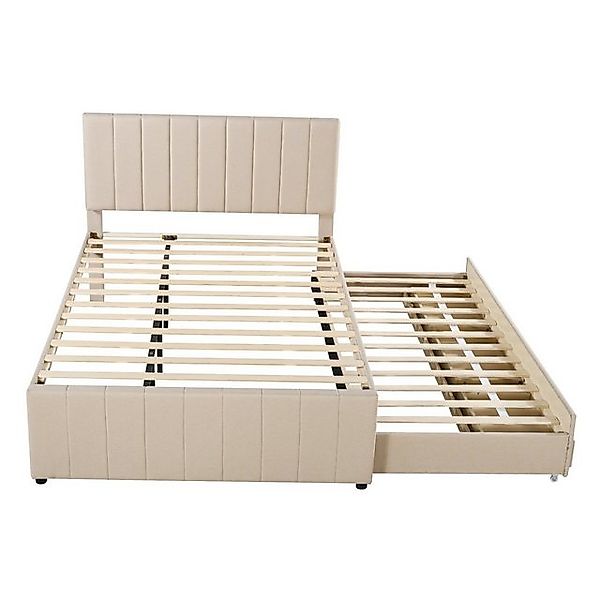 Gotagee Polsterbett 140x200 Jugendbett mit Rollbett und schubladen Einzelbe günstig online kaufen