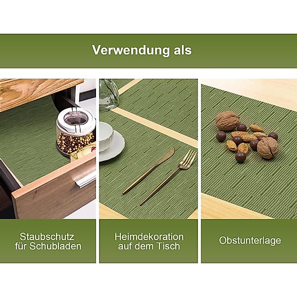 OKWISH Platzset 6er Tischsets Platzdeckchen Platz-Matten günstig online kaufen
