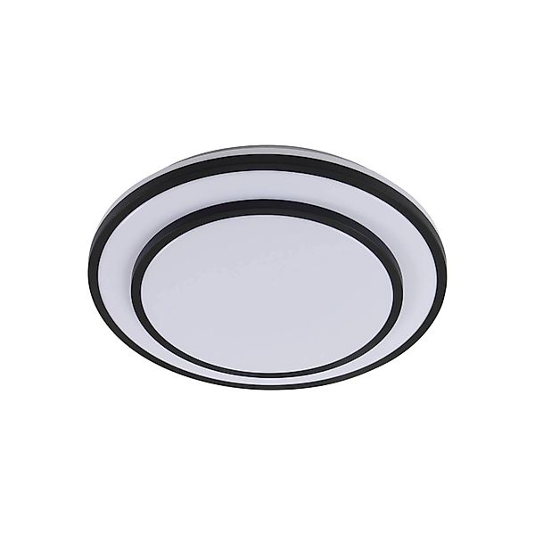 Lindby LED Deckenleuchte Duala 10019810 Dimmbar mit Leselampe in Schwarz 1- günstig online kaufen