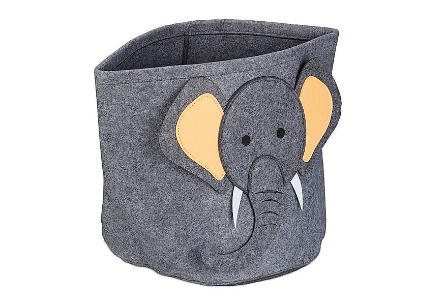 relaxdays Aufbewahrungsbox Aufbewahrungskorb für Kinder, Elefant günstig online kaufen