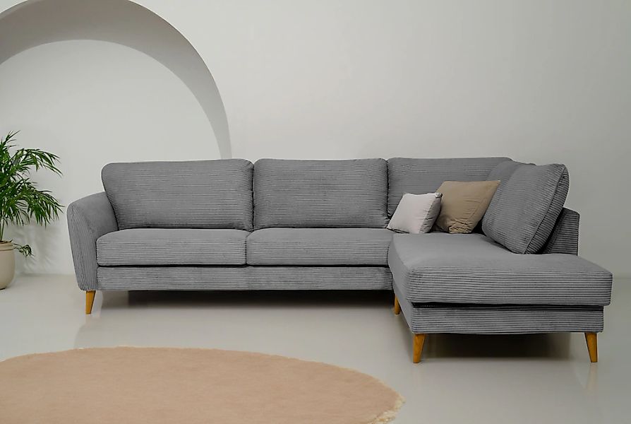 Home affaire Ecksofa "MARSEILLE 278/202 cm, L-Form, Ottom. rechts/links, ve günstig online kaufen