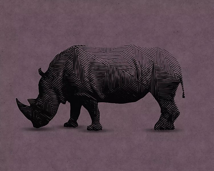 Fototapete "rhino 2" 4,00x2,70 m / Strukturvlies Klassik günstig online kaufen