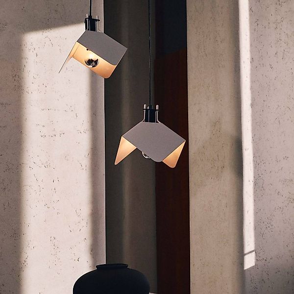 Stilnovo Hängelampe Triedo, weiß, Länge 29 cm, Metall günstig online kaufen