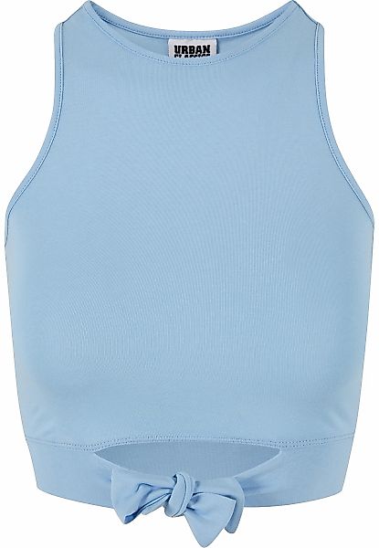 URBAN CLASSICS Tanktop "Urban Classics Damen Ladies Cropped Knot Top" 1 Stk günstig online kaufen